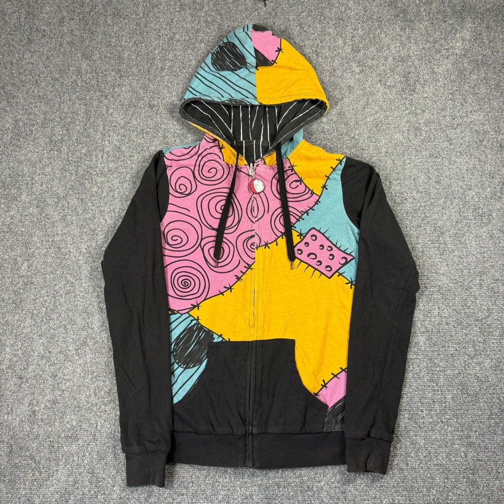 The Nightmare Before Christmas Disney Jack & Sally Reversible Zip Hoodie Small